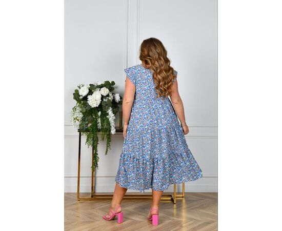 Платье летнее женское 1024 l.blue р.52-58 "Iren Veles" недорого оптом от прямого поставщика, изображение 2 Фотография Платье летнее женское 1024 l.blue р.52-58 "Iren Veles" недорого оптом от прямого поставщика, изображение 2