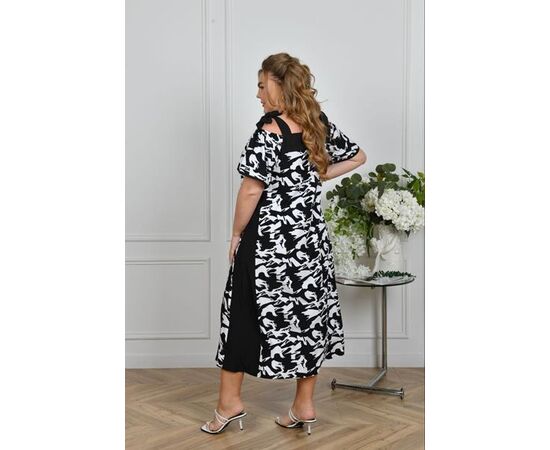 Платье летнее женское 1027 black р.46-56 "Iren Veles" недорого оптом от прямого поставщика, изображение 2 Фотография Платье летнее женское 1027 black р.46-56 "Iren Veles" недорого оптом от прямого поставщика, изображение 2