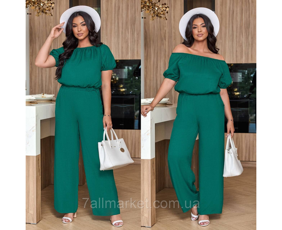 Комбінезон жіночий жатий льон розміри 46-60 "LADA" недорогий від прямого постачальник, зображення 2 Комбінезон жіночий жатий льон розміри 46-60 "LADA" недорогий від прямого постачальник, зображення 2