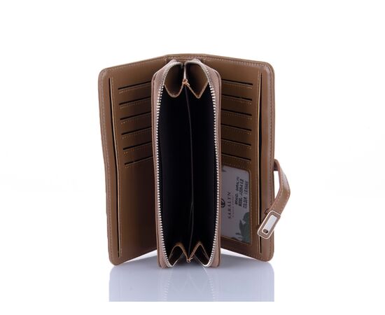 Кошелёк женский J2335A khaki р.20*10*5 "Trendshop" недорого оптом от прямого поставщика, изображение 2 Фотография Кошелёк женский J2335A khaki р.20*10*5 "Trendshop" недорого оптом от прямого поставщика, изображение 2