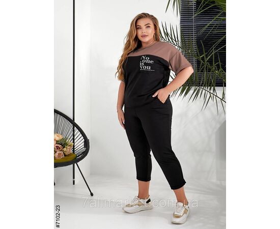 Спортивний костюм жіночий двунитка батал 52,54,56,58,60 (4кв) "NOWEMBER" недорого від прямого постачальника, зображення 2