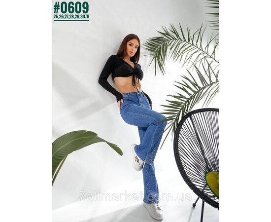 Фотография Женские Клеш со стразами размерный ряд 25,26,27,28,29,30 "PARTNERS" недорого от прямого поставщика, изображение 2