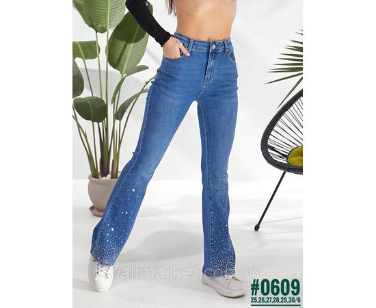 Фотография Женские Клеш со стразами размерный ряд 25,26,27,28,29,30 "PARTNERS" недорого от прямого поставщика, изображение 3