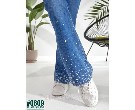 Фотография Женские Клеш со стразами размерный ряд 25,26,27,28,29,30 "PARTNERS" недорого от прямого поставщика, изображение 5