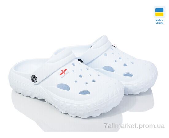 Кроксы женские летние Лето Крокси 058 білий (8 пар р.36-41) "Progress" недорого оптом от прямого поставщика Фотография Кроксы женские летние Лето Крокси 058 білий (8 пар р.36-41) "Progress" недорого оптом от прямого поставщика