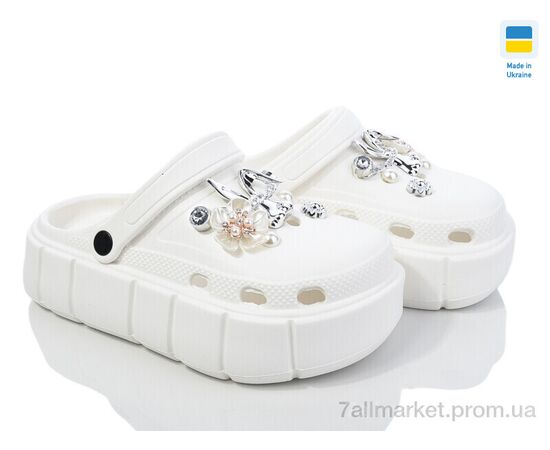 Крокси жіночі літні Літо 152-2-1 кролик білий (6 пар р.36-40) "Golden Lion" недорого оптом від прямого постачальника Крокси жіночі літні Літо 152-2-1 кролик білий (6 пар р.36-40) "Golden Lion" недорого оптом від прямого постачальника