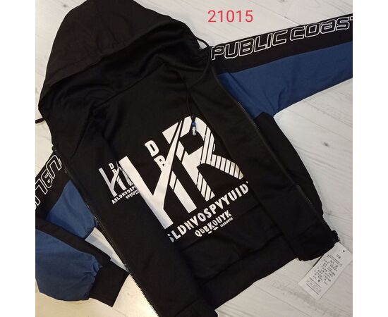 Фотография Куртка детская демисезонная на мальчика 21015 black-blue р.9-12 "MALIBU" недорого оптом от прямого поставщика, изображение 2