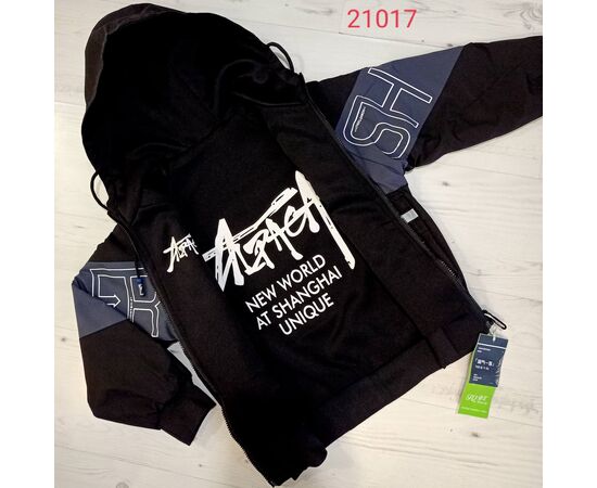 Куртка дитяча демісезонна на хлопчика 21017 black-grey р.9-12 "MALIBU" недорого оптом від прямого постачальника, зображення 2 Куртка дитяча демісезонна на хлопчика 21017 black-grey р.9-12 "MALIBU" недорого оптом від прямого постачальника, зображення 2