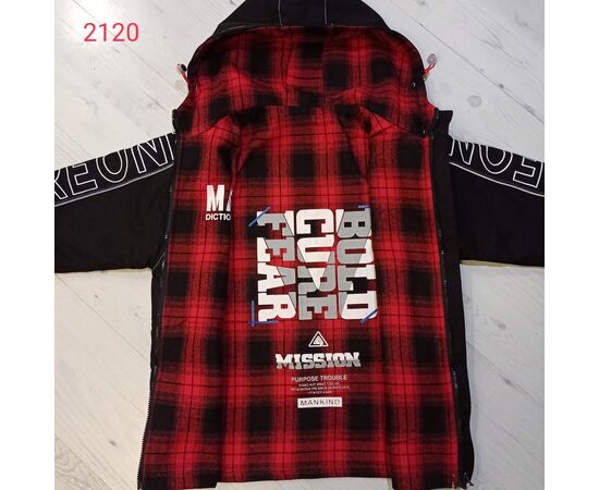 Фотография Куртка детская демисезонная на мальчика 2120 black р.150-170 "MALIBU" недорого оптом от прямого поставщика, изображение 2