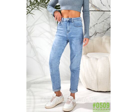 Фотография Женские джинсы mom-fit размерный ряд 25,26,27,28,29,30 "PARTNERS" недорого от прямого поставщика, изображение 3