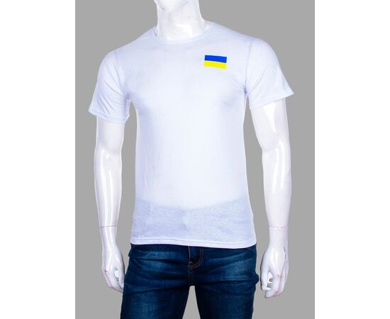 Фотография Футболка мужская 1916 white р.50-58 "Алия" недорого оптом от прямого поставщика, изображение 2