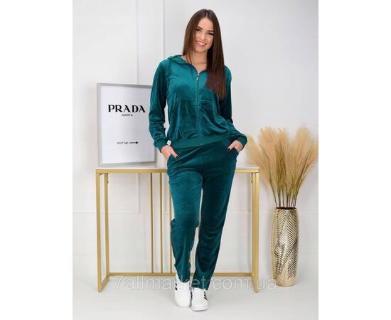 Спортивний костюм жіночий велюр розміри M-3XL (44-52) (мікс кв) "NICOLAS" недорого від прямого постачальника, зображення 5