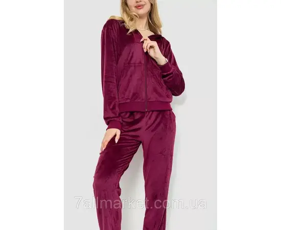Спортивний костюм жіночий велюр розміри M-3XL (44-52) (мікс цв) "NICOLAS" недорого від прямого постачальника, зображення 3