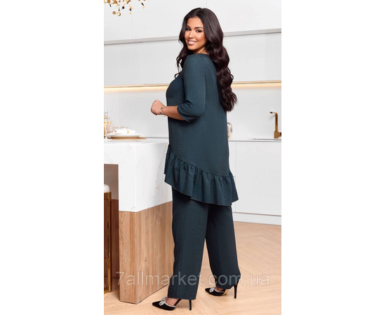 Костюм двойка женский лен жатка размеры 46-60 "LADA" недорого от прямого поставщик, изображение 3 Фотография Костюм двойка женский лен жатка размеры 46-60 "LADA" недорого от прямого поставщик, изображение 3