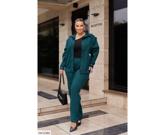 Спортивный костюм женский с накладными карманами большие размеры р.50-52;54-56;58-60;62-64 (7цв) "LETTI" купить недорого от прямого поставщика Фотография Спортивный костюм женский с накладными карманами большие размеры р.50-52;54-56;58-60;62-64 (7цв) "LETTI" купить недорого от прямого поставщика