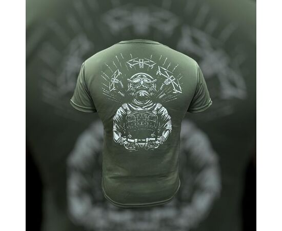 Фотография Футболка мужская 821 khaki р.M-3XL "Madoka" недорого оптом от прямого поставщика, изображение 2