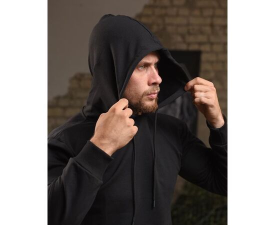 Худи чоловічий 452 black р.M-3XL "Madoka" недорого оптом від прямого постачальника, зображення 2 Худи чоловічий 452 black р.M-3XL "Madoka" недорого оптом від прямого постачальника, зображення 2