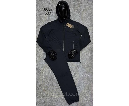 Спортивний костюм чоловічий на манжеті розміри L-4XL (4 кв) "PROSTOMEN" недорого від прямого постачальника, зображення 2