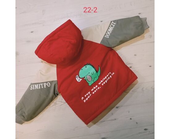 Куртка дитяча демісезонна на хлопчика 22-2 red р.2-5 "MALIBU" недорого оптом від прямого постачальника, зображення 2 Куртка дитяча демісезонна на хлопчика 22-2 red р.2-5 "MALIBU" недорого оптом від прямого постачальника, зображення 2