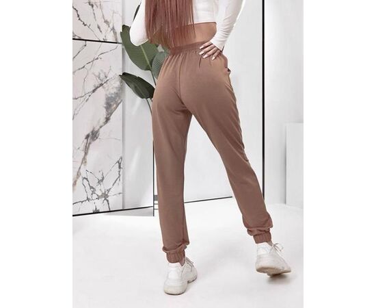 Штани спортивні жіночі 859 beige р.44-58 "DORA" недорого оптом від прямого постачальника, зображення 2