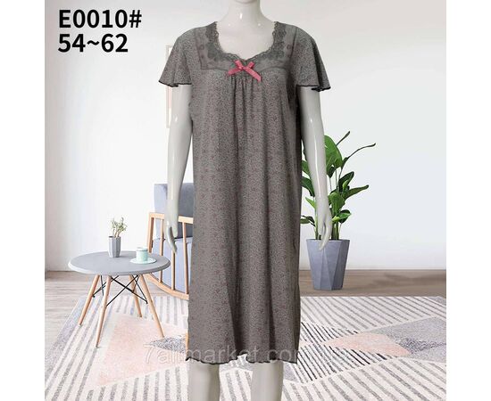 Ночная рубашка женская/батал размеры 52-62(2цв) "FLOWER" купить недорого от прямого поставщика, изображение 2 Фотография Ночная рубашка женская/батал размеры 52-62(2цв) "FLOWER" купить недорого от прямого поставщика, изображение 2