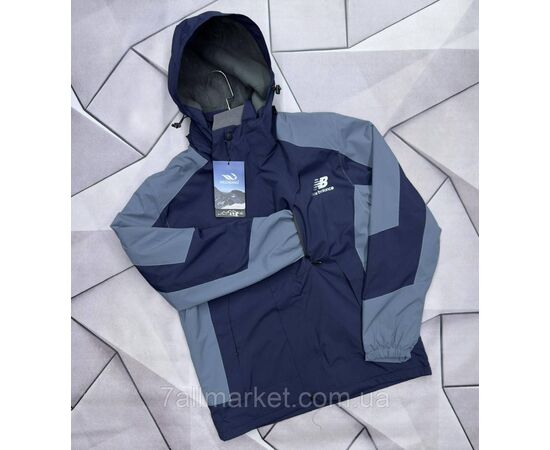 Фотография Ветровка мужская молодёжная с капюшоном/на флисе р-ры M-3XL (4цв) "MACCALI" недорого от прямого поставщика, изображение 2