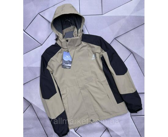 Фотография Ветровка мужская молодёжная с капюшоном/на флисе р-ры M-3XL (4цв) "MACCALI" недорого от прямого поставщика, изображение 4