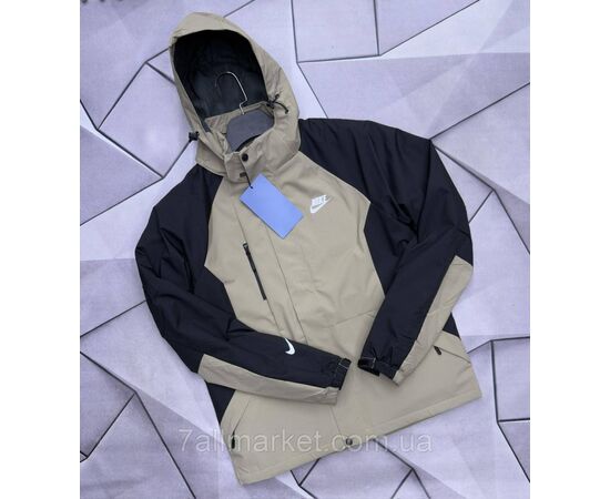 Фотография Ветровка мужская молодёжная с капюшоном/на флисе р-ры M-3XL (4цв) "MACCALI" недорого от прямого поставщика, изображение 2