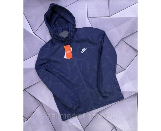 Фотография Ветровка мужская молодёжная с капюшоном/на флисе р-ры XL-5XL (3цв) "MACCALI" недорого от прямого поставщика, изображение 2