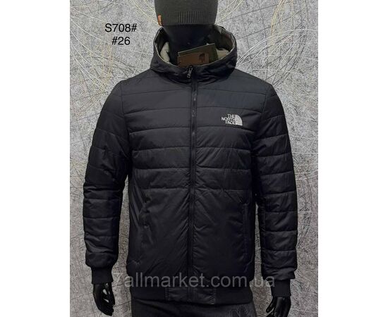 Фотография Куртка мужская деми/двухсторонняя полу-батал р-ры 3XL-7XL(5цв) "PROSTOMEN" недорого от прямого поставщика, изображение 2