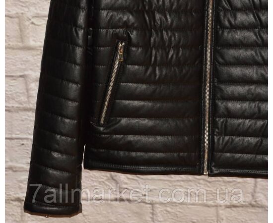 Фотография Куртка мужская кожзам, на молнии размеры 48-56 "FUDIAO" недорого от прямого поставщика, изображение 3