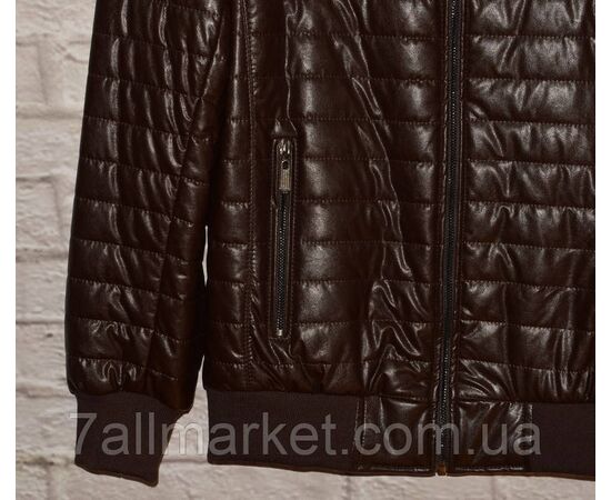 Фотография Куртка мужская кожзам, на молнии размеры 48-58 (2цв) "FUDIAO" недорого от прямого поставщика, изображение 3