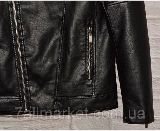 Фотография Куртка мужская кожзам, на молнии размеры 48-58 "FUDIAO" недорого от прямого поставщика, изображение 2