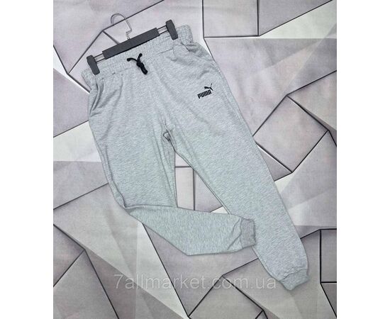 Спортивні штани чоловічі на манжеті puma розміри S-2XL (4 кв) "MACCALI" недорого від прямого постачальника, зображення 2