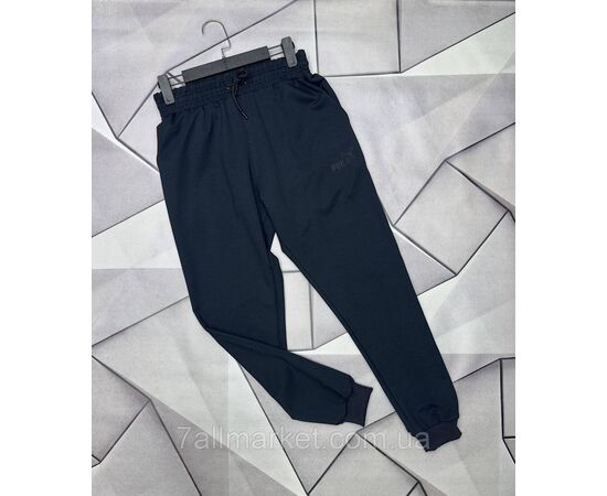 Спортивні штани чоловічі на манжеті puma розміри S-2XL (4 кв) "MACCALI" недорого від прямого постачальника, зображення 4