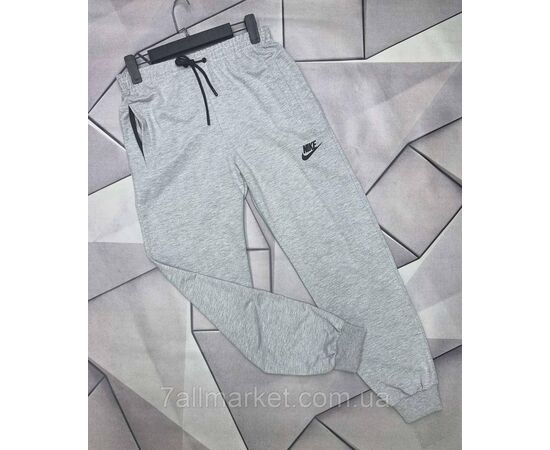 Спортивні штани чоловічі на манжеті nike розміри S-2XL (4 кв) "MACCALI" недорого від прямого постачальника, зображення 2