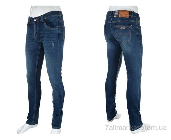 Фотография Джинсы мужские Весна/осень D4153X (05839) blue (8 шт. р.сетка 29-36) "Obuvok" недорого оптом от прямого поставщика, изображение 3