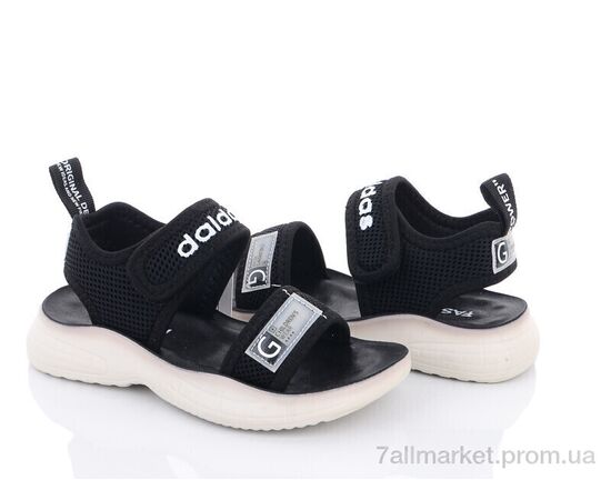 Сандалії дитячі літні Літо DL46(B16) black-white (6 пар р.26-31) "Violeta" недорого оптом від прямого постачальника, зображення 2 Сандалії дитячі літні Літо DL46(B16) black-white (6 пар р.26-31) "Violeta" недорого оптом від прямого постачальника, зображення 2