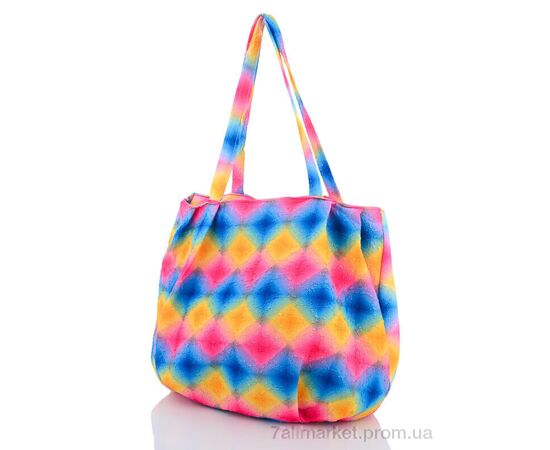 Жіноча сумка 13-30 жовто-червоно-синій (01943) 33*26*17 см, "Obuvok" недорого оптом від прямого постачальника, зображення 2