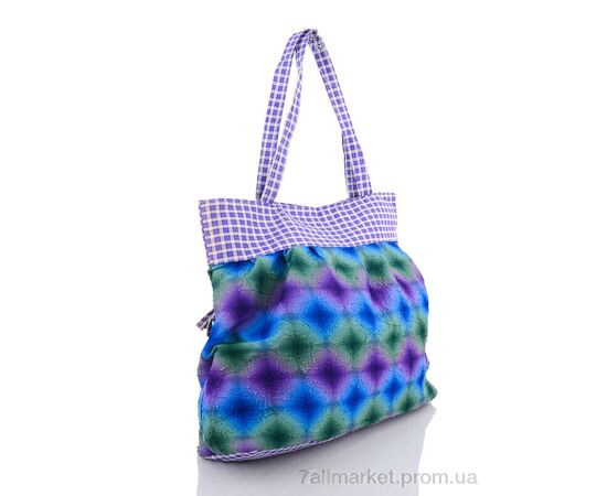 Фотография Сумка женская 13-29 фіолетово-зелений 33*26*17 см, "Obuvok" недорого оптом от прямого поставщика, изображение 2