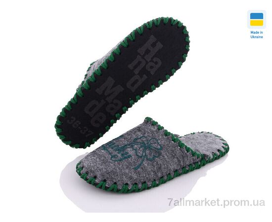 Фотография Тапки женские для дома Весна/осень 237W сірий (9 пар р.36-41) "Active" недорого оптом от прямого поставщика, изображение 2