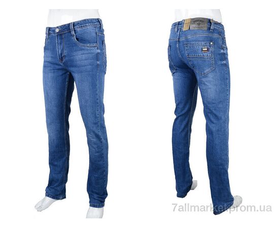 Джинси чоловічі Весна/осінь BR9745 blue (8 шт. р.сітка32-38) "Baron" недорого оптом від прямого постачальника, зображення 3