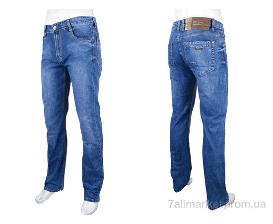 Джинси чоловічі Весна/осінь BR9749 blue (8 шт. р.сітка32-42) "Baron" недорого оптом від прямого постачальника, зображення 3