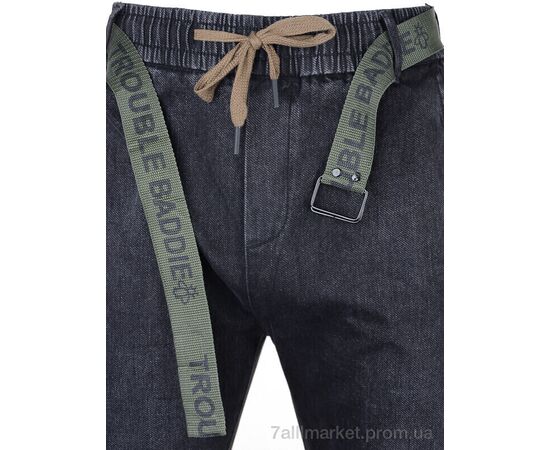 Джинси чоловічі Весна/осінь 2237 black (8 шт. р.сітка29-38) "Baron" недорого оптом від прямого постачальника, зображення 3