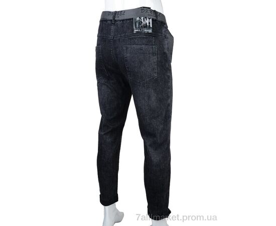 Джинси чоловічі Весна/осінь 2235 black (8 шт. р.сітка29-36) "Baron" недорого оптом від прямого постачальника, зображення 2