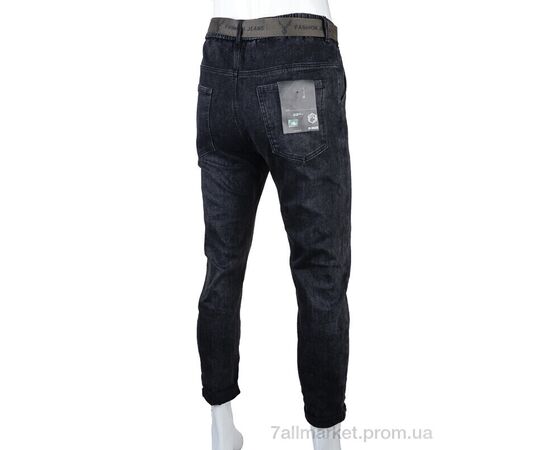 Джинси чоловічі Весна/осінь 2231 black (8 шт. р.сітка28-36) "Baron" недорого оптом від прямого постачальника, зображення 2