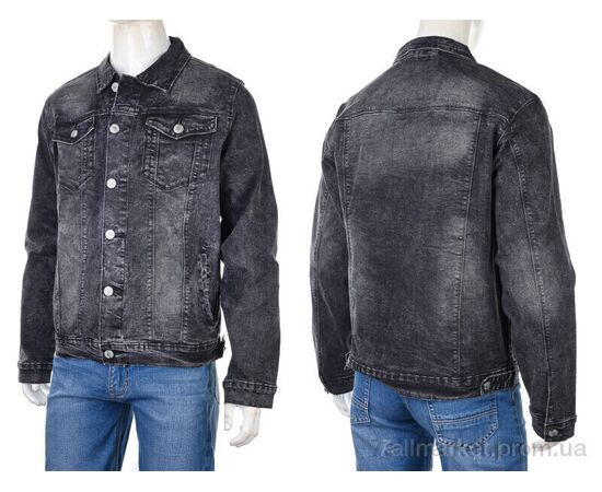 Куртка чоловіча Весна/осінь BR040 black (7 шт. р.сіткаM-3XL) "Baron" недорого оптом від прямого постачальника, зображення 3