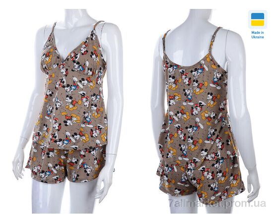 Фотография Пижама женская Весна/осень 2102 brown (3 шт. р.сетка S-L) "Nadia & Natali" недорого оптом от прямого поставщика, изображение 3