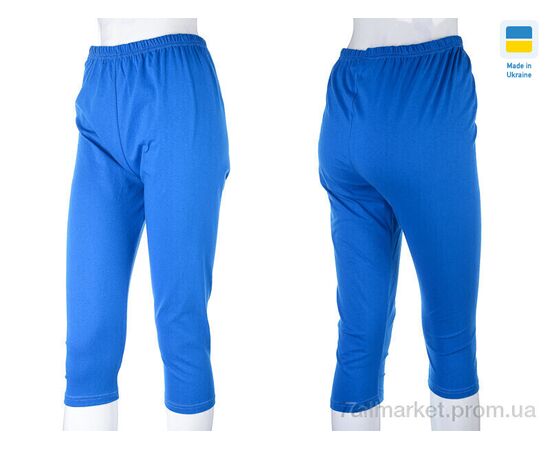 Фотография Бриджи женские Лето Бриджі х/б синій 4XL (2 шт. р.сетка One size) "VIOLA" недорого оптом от прямого поставщика, изображение 3