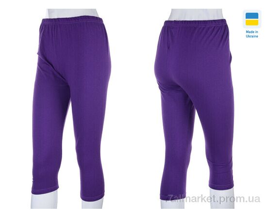 Фотография Бриджи женские Лето Бриджі х/б фіолетовий 4XL (2 шт. р.сетка One size) "VIOLA" недорого оптом от прямого поставщика, изображение 3